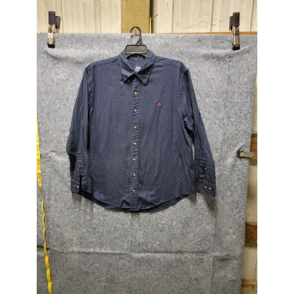 Brooks Brothers Navy Blue‎ Long Sleeve Size XL 1818 Oringal Cotton Shirt